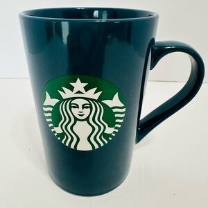 Starbucks 3 cups total Teal, Red and Mermaid Logo Ceramic Cups/Mugs